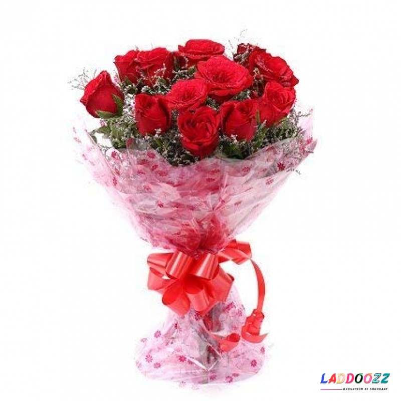 Red Roses Bouquet Fresh Flowers